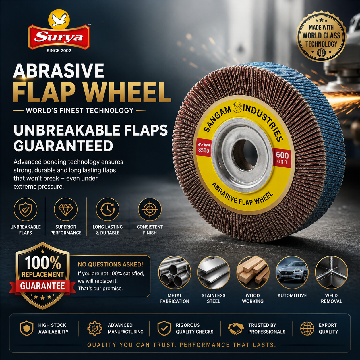 Surya Flap Wheel Hero Product
